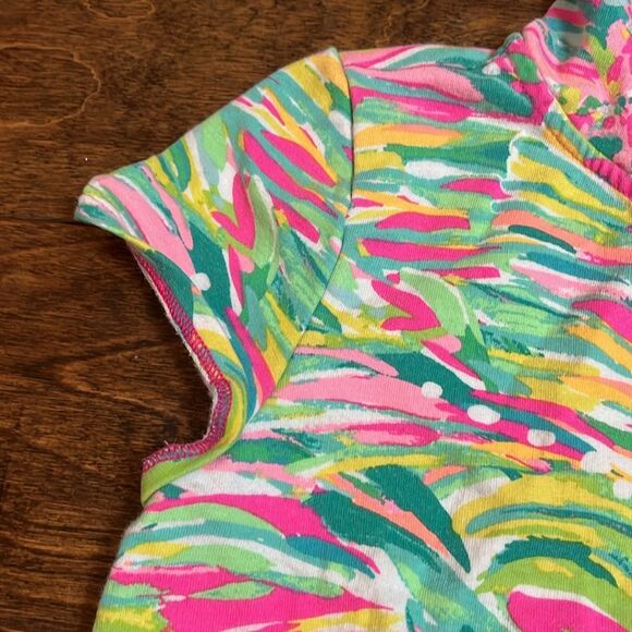 Lilly Pulitzer Multicolor Hooded swimsuit Coverup, size L/8-10 - Picture 3 of 6